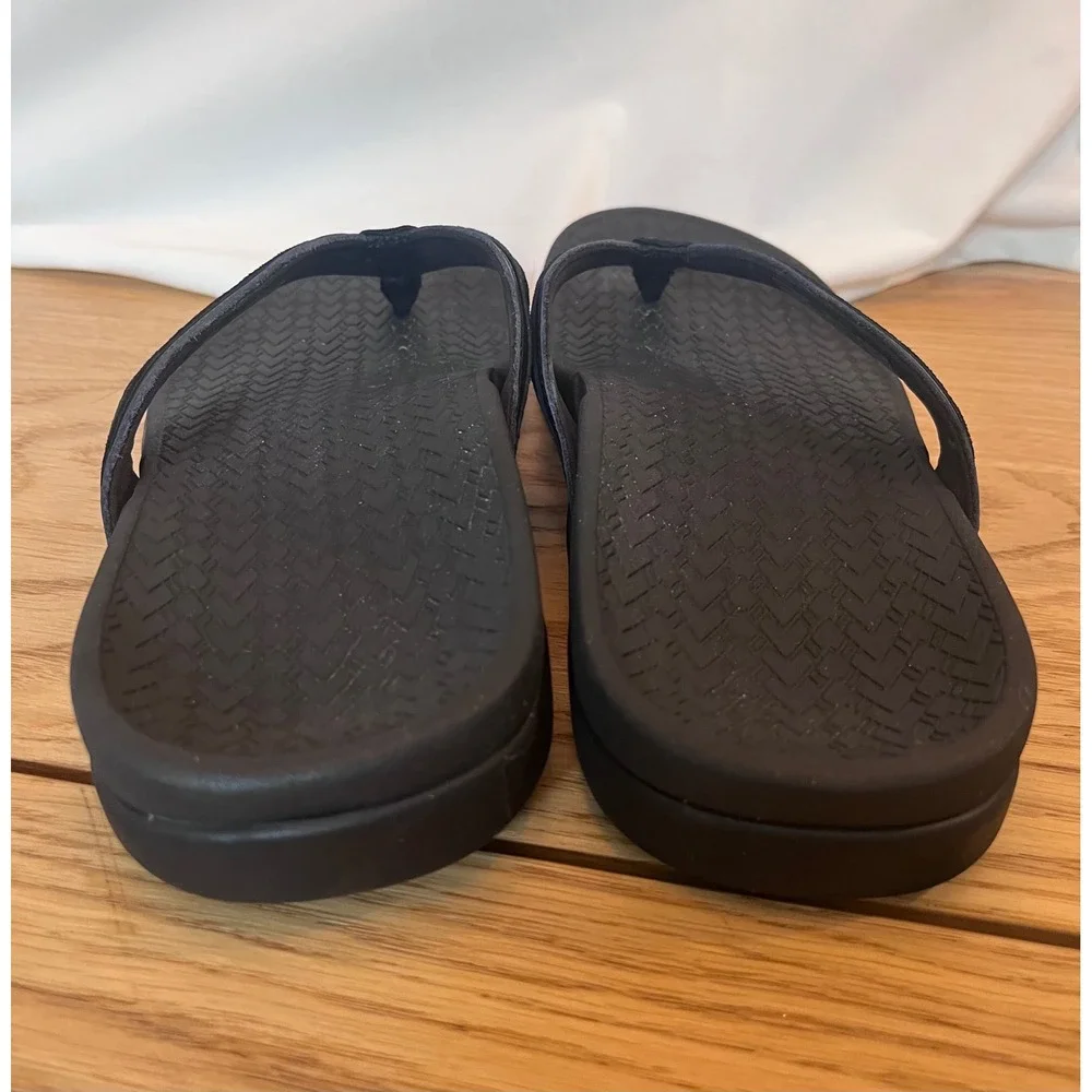 Vionic Tide II Flip Flop Sandals Mens Size 11 Black Orthotic Comfort Thong